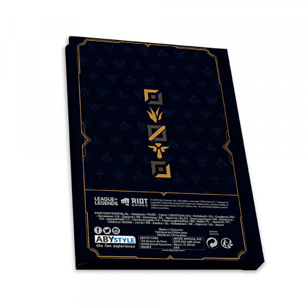 ABYstyle Pack (XXL glass + Pin + Notebook) League of Legends: Hextech Logo